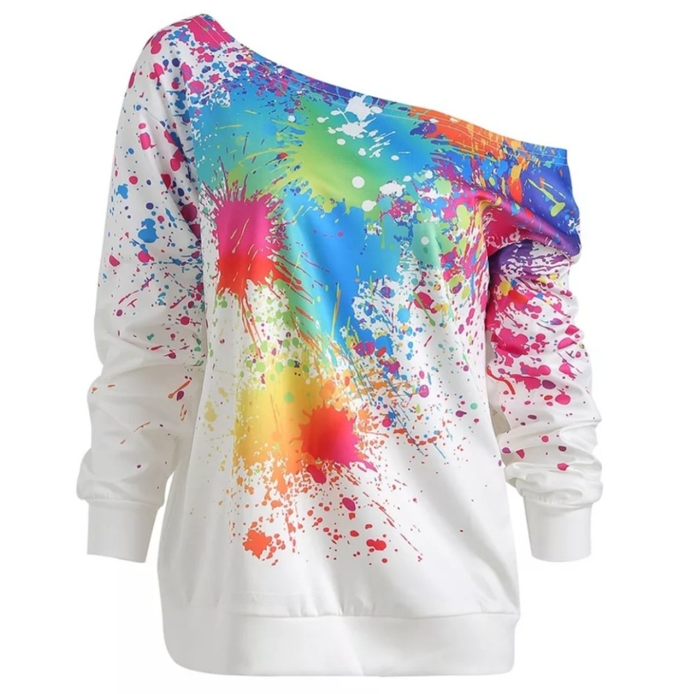 Splish splash tilted sweatshirt - light weight